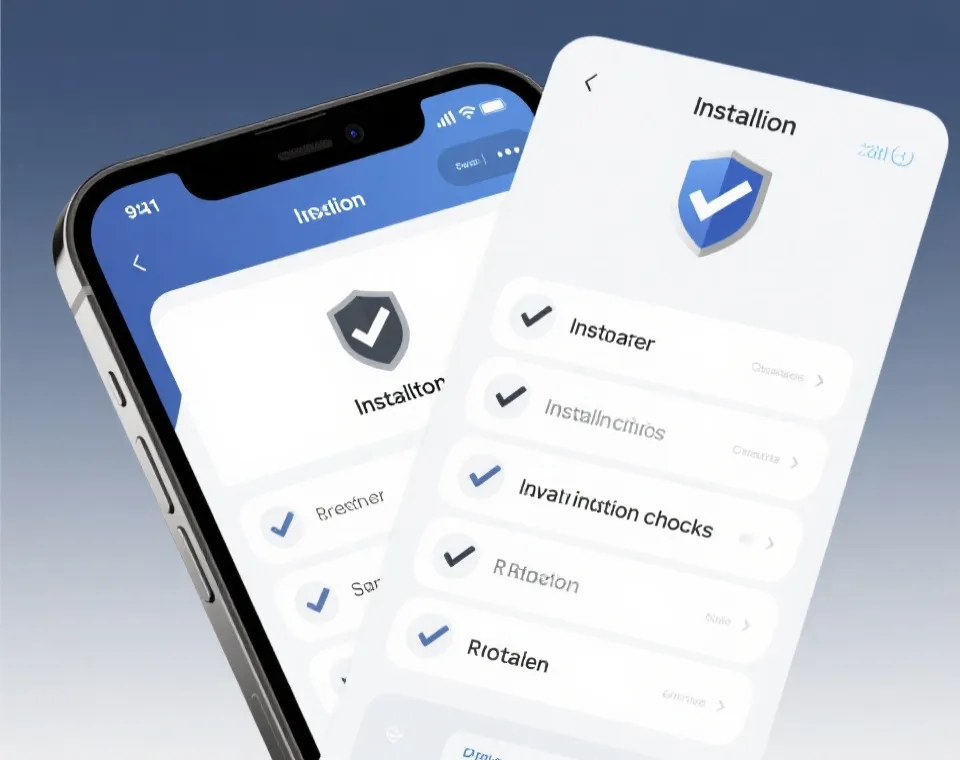 APP下载安装安全流程示意图